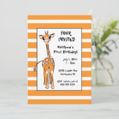 キリン – 最初の誕生日 招待状 (スタンド正面)