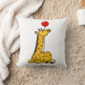 キリン(気球あり) クッション (ブランケット)