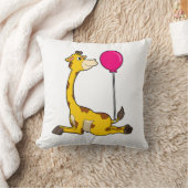 キリン（気球あり） クッション (ブランケット)