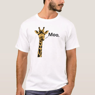 キリン 牛 面白い Tシャツ