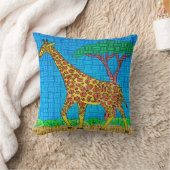 キリン(独身の) – 枕 (ブランケット)