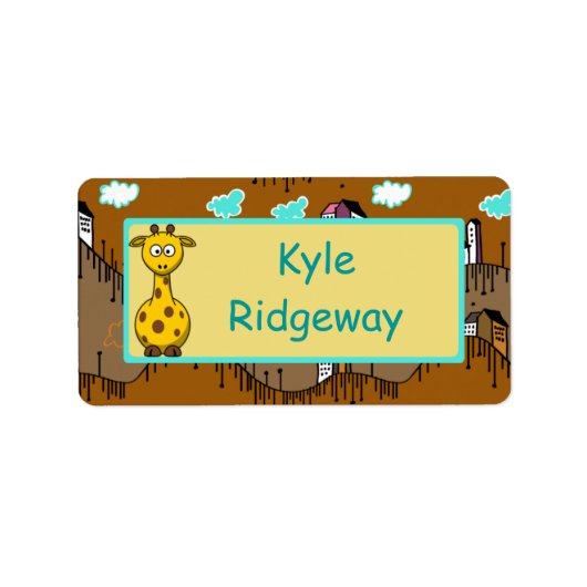 キリン – 男子学校名ラベル ラベル (正面)