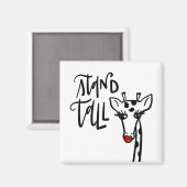 キリン – 背が高い マグネット (正面/裏面)