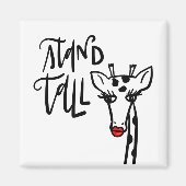 キリン – 背が高い マグネット (正面)