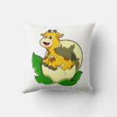 キリン（葉と卵） クッション (裏面)