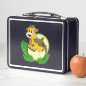 キリン（葉と卵） メタルランチボックス (インサイチュ)