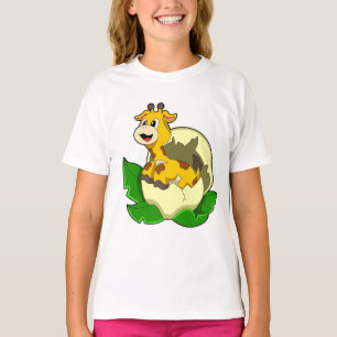 キリン(葉と卵) Tシャツ