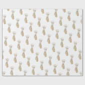 キリン、誕生日、クリスマスパーティー、ラッピング紙 ラッピングペーパー (フラット)