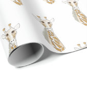 キリン、誕生日、クリスマスパーティー、ラッピング紙 ラッピングペーパー (ロールコーナー)