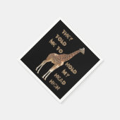 キリン：頭を高く上げろと言われた スタンダードカクテルナプキン (角)