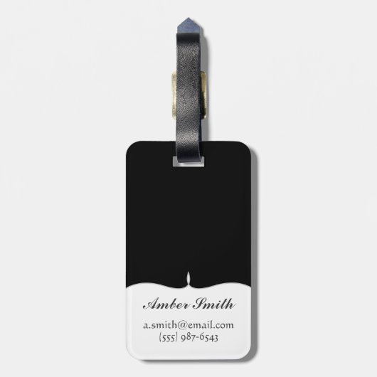 キリン(Giraffaのcamelopardalis) ラゲッジタグ (裏面縦)