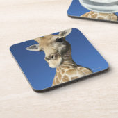 キリン(Giraffa Camelopardalis)のポートレート2 コースター (左側)