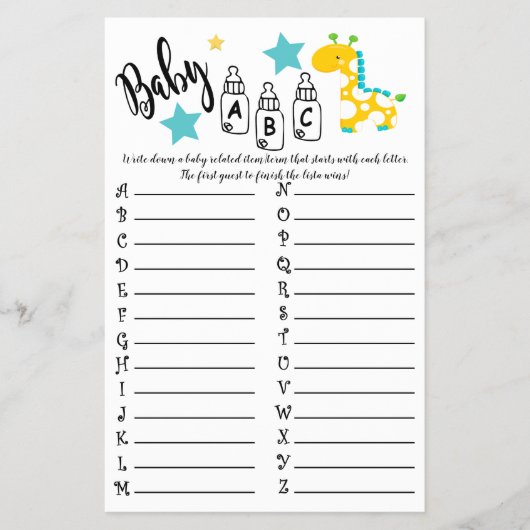 キリンABC赤カラフルちゃんシャワーゲームカード チラシ (正面)