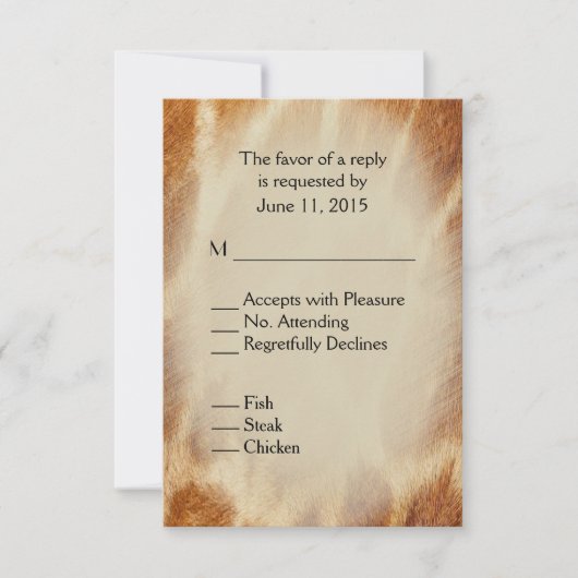 キリンRSVP 出欠カード (正面)