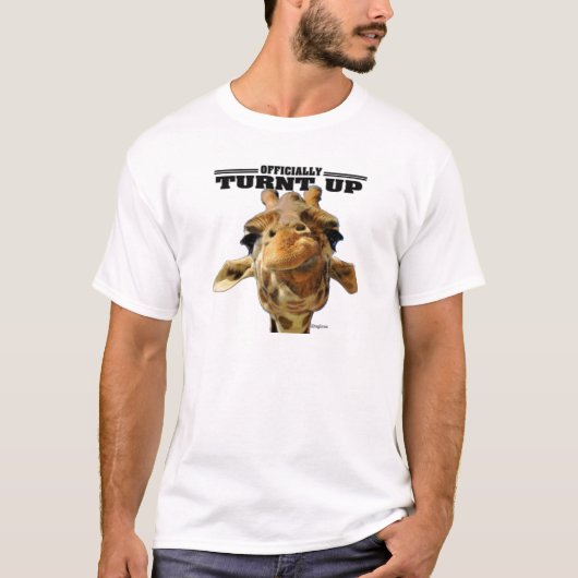 キリンTシャツ 面白い | キラキラ キリン Tシャツ (正面)