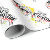 キリーエレゾン宗教的フレーズ様式化文字 ラッピングペーパー (ロールコーナー)