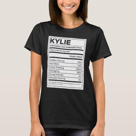 キリー栄養情報問題解決懸命 Tシャツ (正面)
