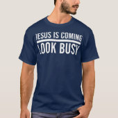 キリ来スト忙しおもしろい神 Tシャツ (正面)