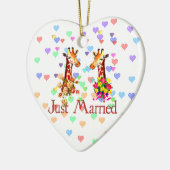 キリ結婚ン セラミックオーナメント (左)