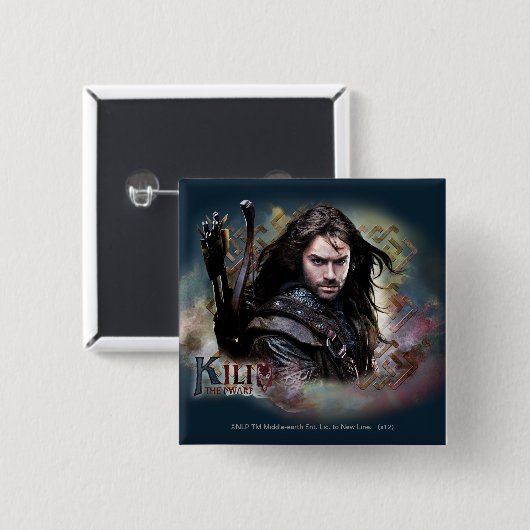 キリ（名前） 缶バッジ (正面&裏面)