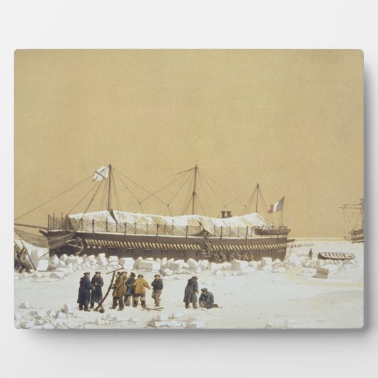 キルの前の氷に浮かぶ電池ラトンナンテ フォトプラーク (正面)