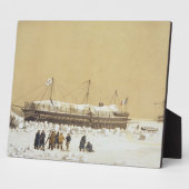 キルの前の氷に浮かぶ電池ラトンナンテ フォトプラーク (側面)