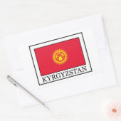 キルギスのステッカー 長方形シール (封筒)