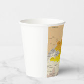 キルギスタンと中央アジアの政治地図 紙コップ (右)