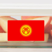 キルギスタンの旗 ラベル (貼付)