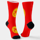 キルギスタン国旗 ソックス (傾斜あり)