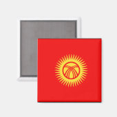 キルギスタン国旗 マグネット (正面/裏面)