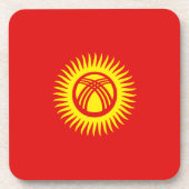 キルギス国旗のコースター コースター (正面)