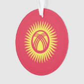 キルギス国旗の紋章 オーナメント (正面)