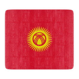 キルギス国旗 カッティングボード