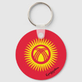キルギス国旗・キルギス愛国者/スポーツ キーホルダー (裏面)