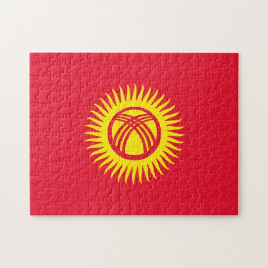 キルギス国旗 ジグソーパズル (横)