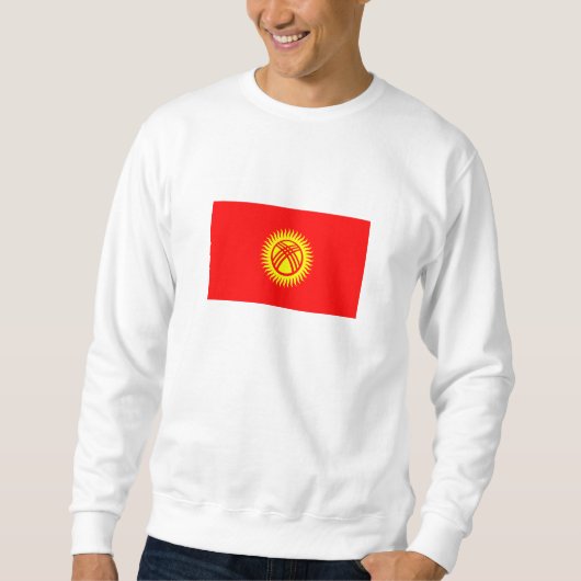 キルギス国旗 スウェットシャツ (正面)