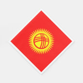 キルギス国旗 スタンダードランチョンナプキン (角)