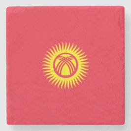 キルギス国旗 ストーンコースター
