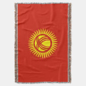 キルギス国旗 スローブランケット (正面縦)
