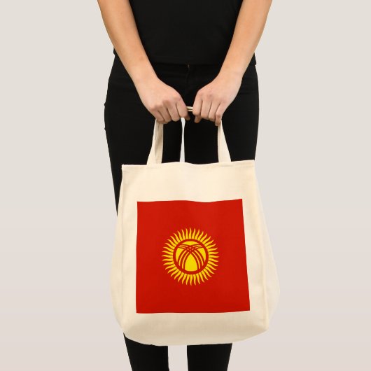 キルギス国旗 トートバッグ (正面(商品))