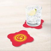 キルギス国旗 ペーパーコースター (インサイチュ)