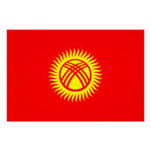 キルギス国旗 ポスター (正面)