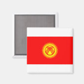 キルギス国旗 マグネット (正面/裏面)