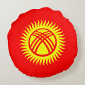 キルギス国旗 ラウンドクッション (裏面)