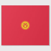 キルギス国旗 ラッピングペーパー (フラット)