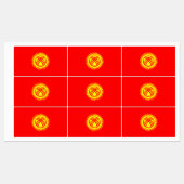 キルギス国旗 ラベル (シート)