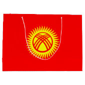 キルギス国旗 ラージペーパーバッグ (裏面)