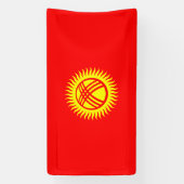 キルギス国旗 横断幕 (縦)