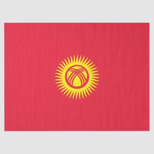 キルギス国旗 薄葉紙 (正面)